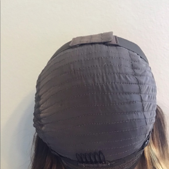 Pre-owned Beautiful Two-Tone 180 Density Highlight Wave Human Hair 13x1 Lace Wig - Picture 8 of 8